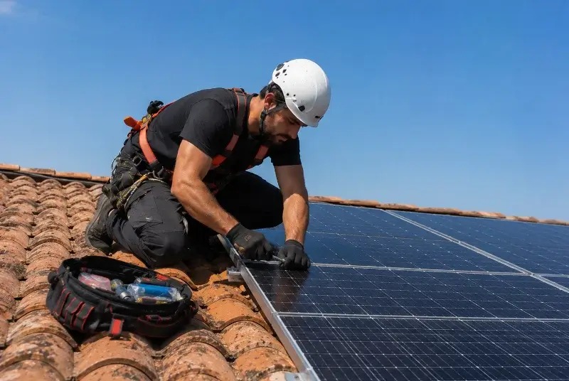 Maintenance et monitoring de panneaux solaires à Limalonges