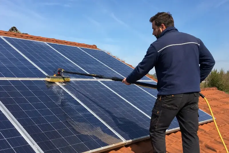 Nettoyage et entretien de panneaux solaires à Limalonges